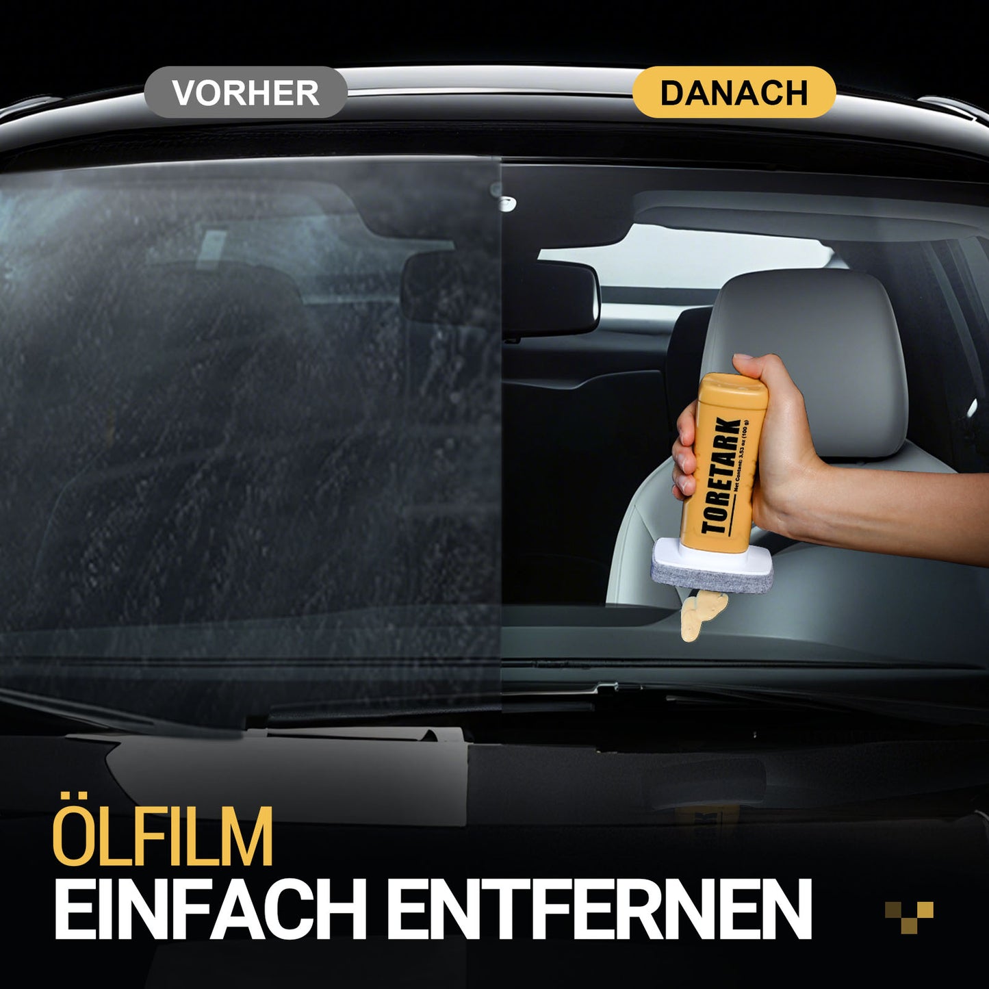 Toretark® Ultimative Ölfilm-Reinigungsbürste für Autoscheiben