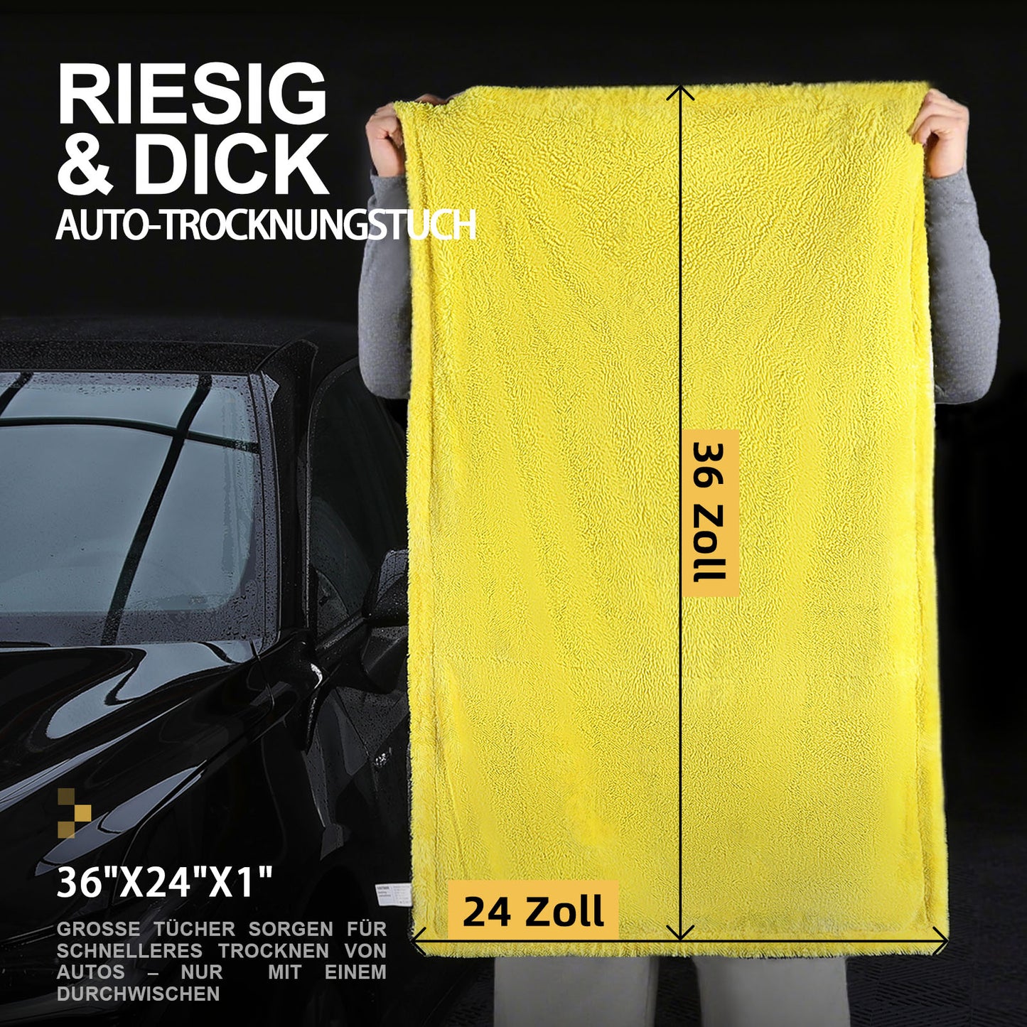 Toretark® Doppelseitiges Mikrofaser-Saugtuch