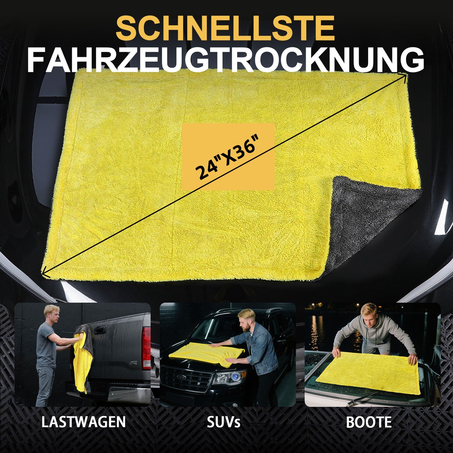 Toretark® Doppelseitiges Mikrofaser-Saugtuch