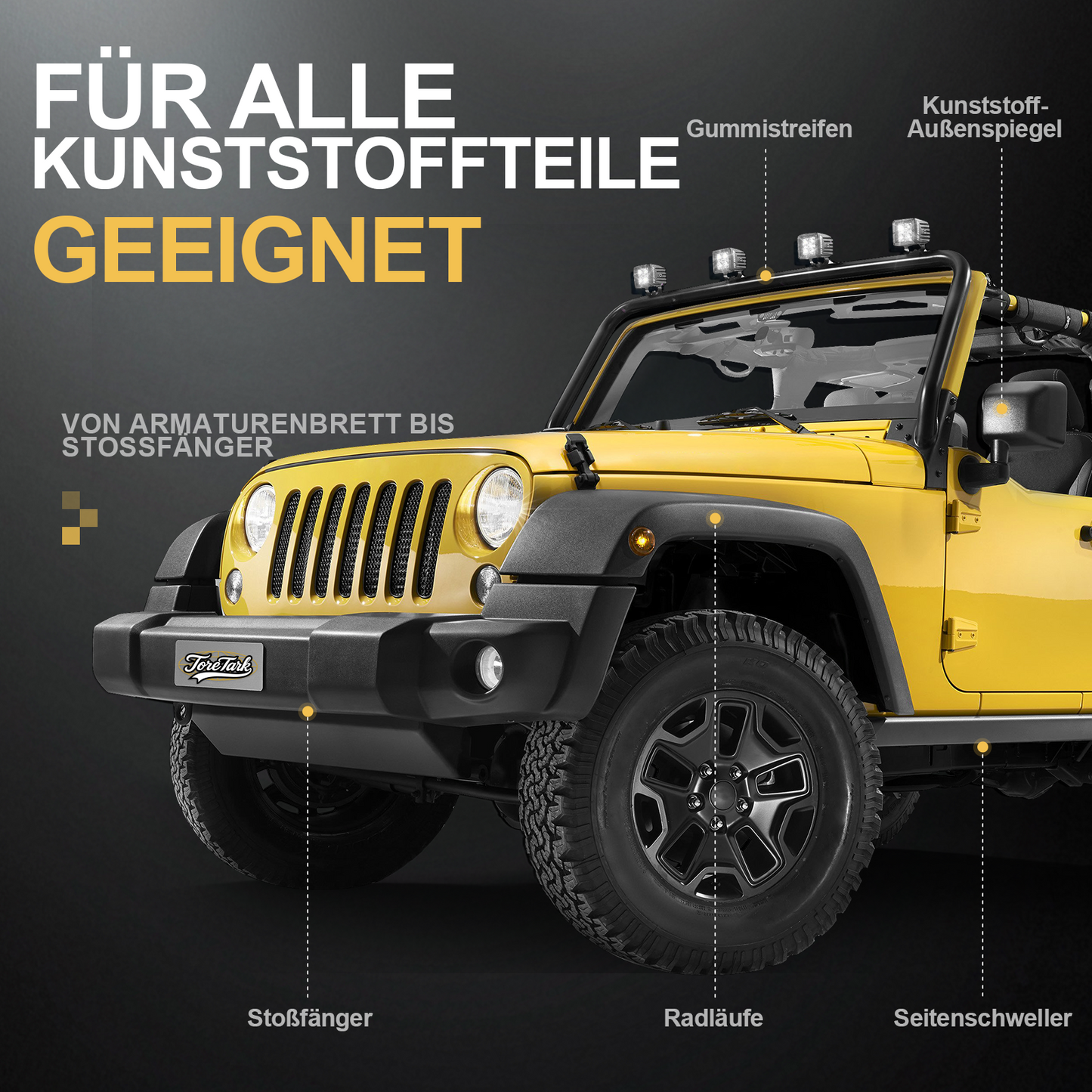 Toretark® Ultimativer Kunststoffauffrischer für Autos