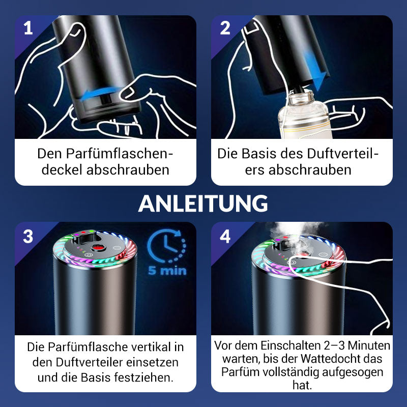 Toretark® Intelligenter Luftfrischungs-Duftverteiler mit Sternenprojektionslicht