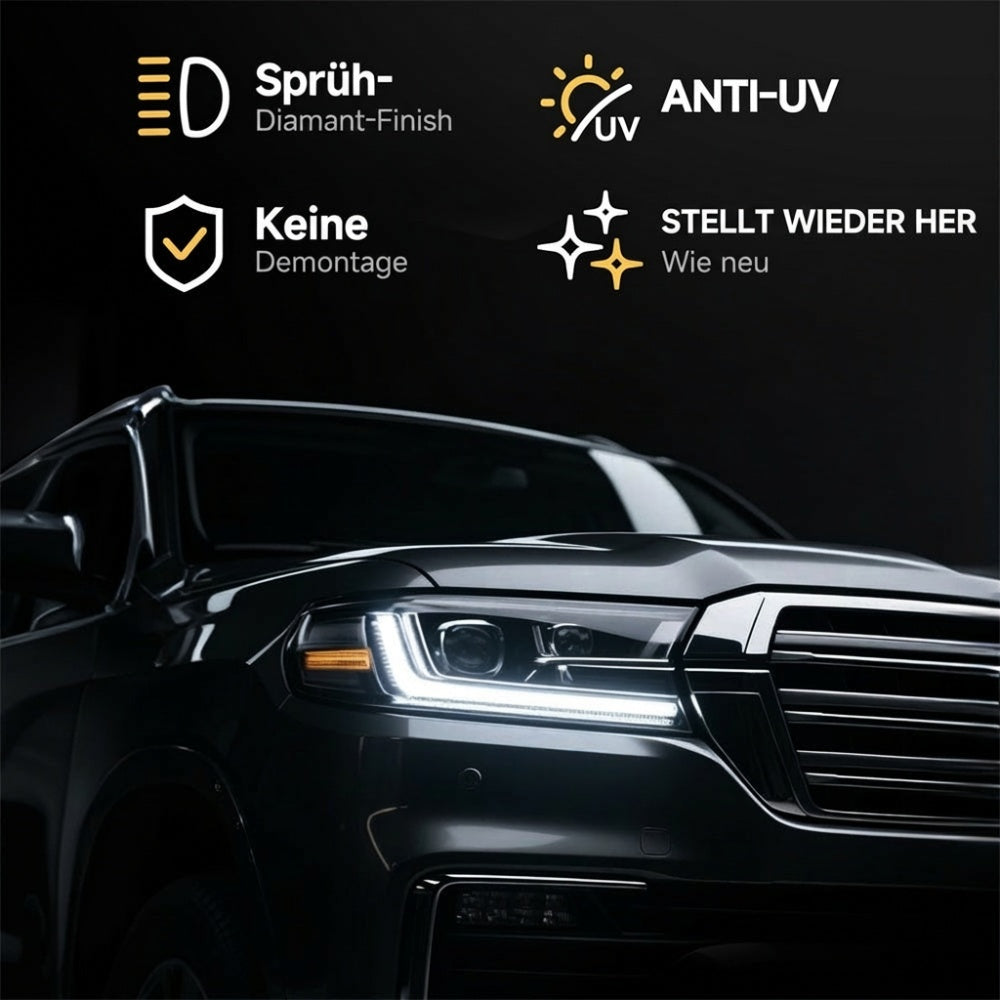 Scheinwerfer-Aufbereitungsset mit Schutzfunktion für Autos